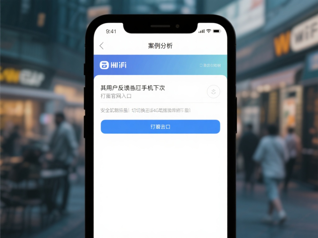 案例分析：某用户反映，在手机端始终打不开官网入口。