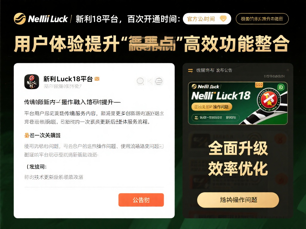 根据官方发布的公告内容，不难发现新利luck18平